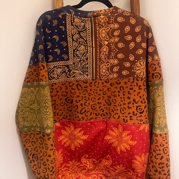 FARM Rio Multicolor Patchwork Sweater - Picture 2 of 2